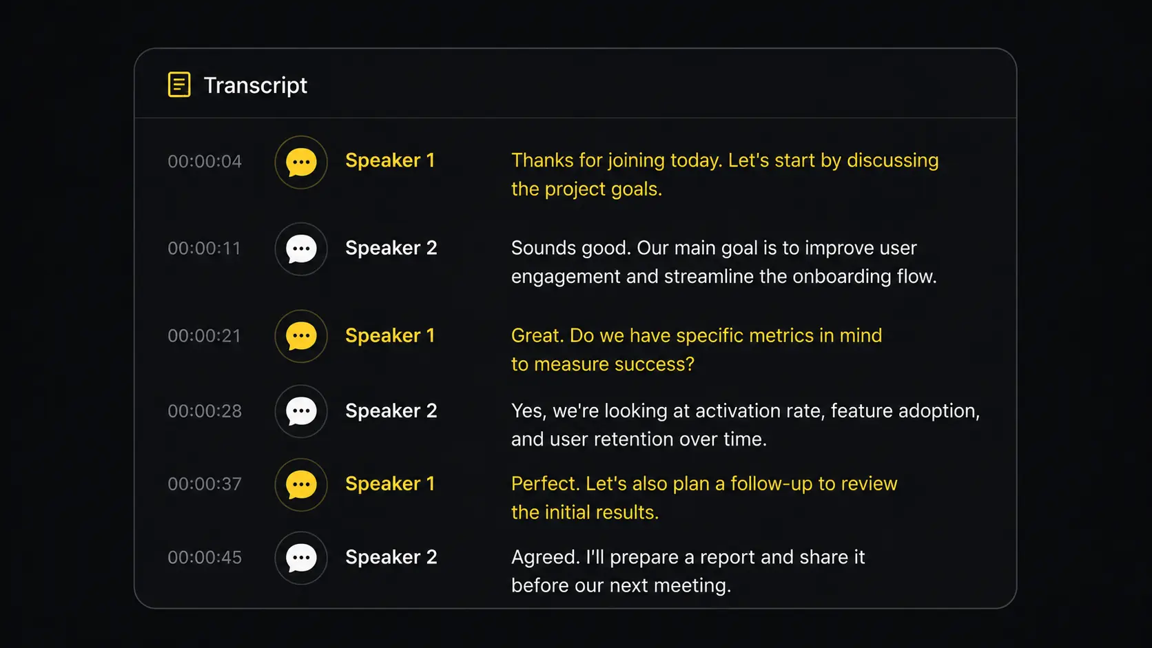 AI speaker recognition labeling multiple voices in a podcast transcript